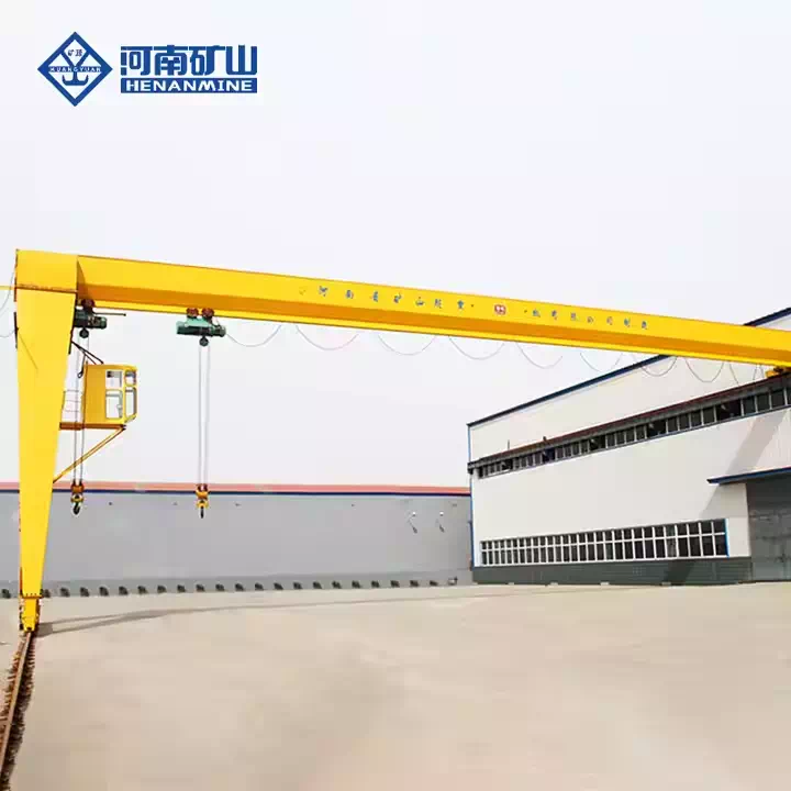 Single Girder Hoist Semi Gantry Crane