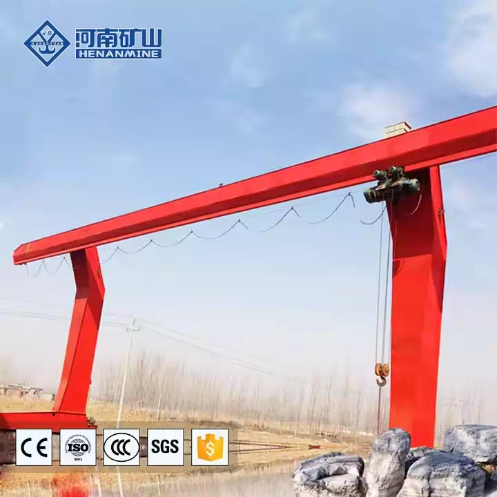 L typed Single Girder Hoist Gantry Crane with a hoist