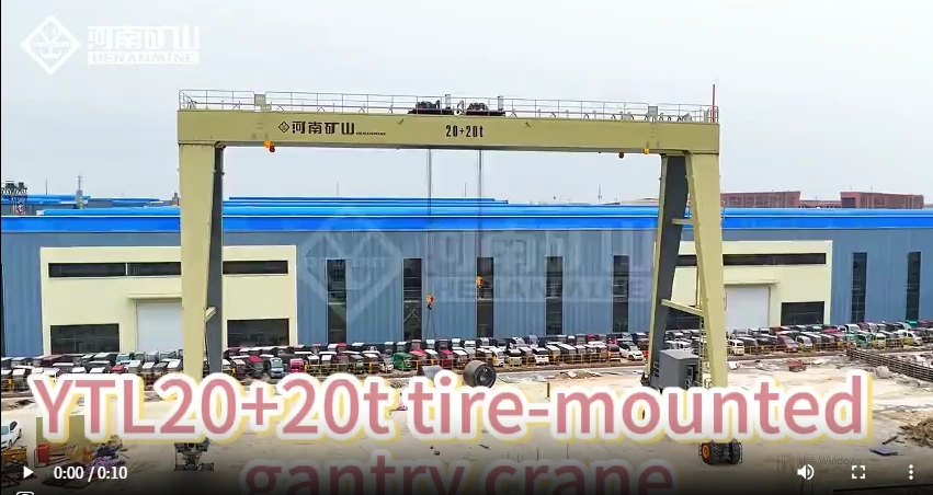 What a YTL20+20t tire-mounted gantry crane work?